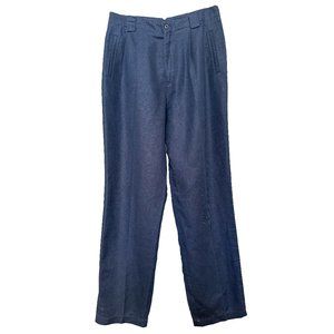 Liz Claiborne 'Lizsport' Pleated Trousers Navy Blue Size 12
